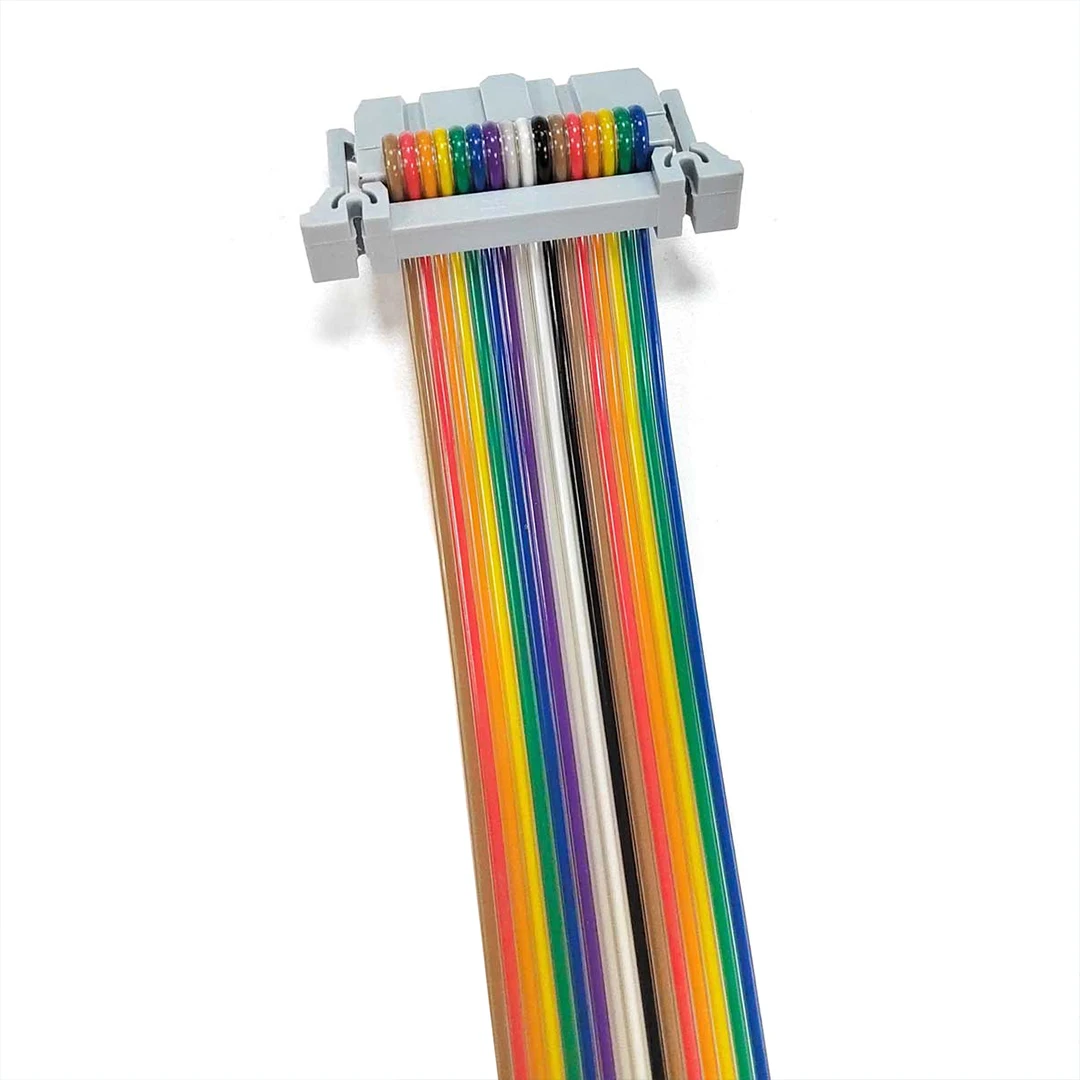 10Pcs 16P Pure Copper Colorful Butterfly Clip Ribbon Cable Data Signal Line For LED Display Universal Copper Wire Accessories