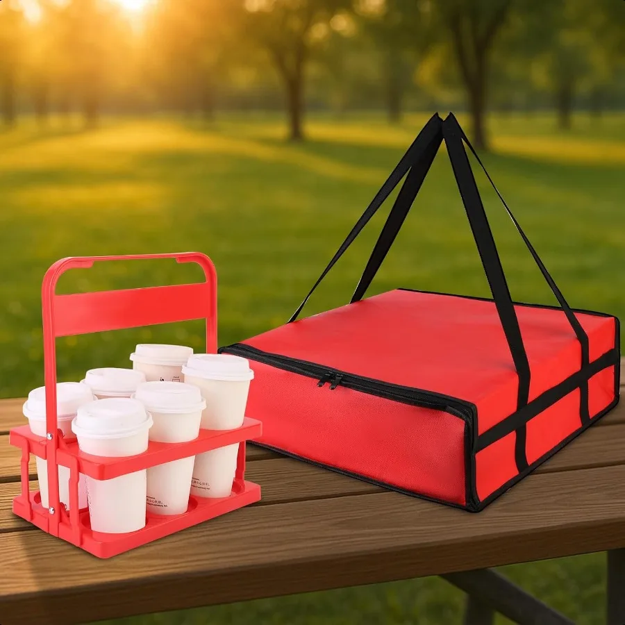 

Bodaon Insulated BagPizza Bags for Delivery Plastic Portable Drink Carrier20x 20x 6 Doordash Warmer Hot Food BCarrier BoxTermic