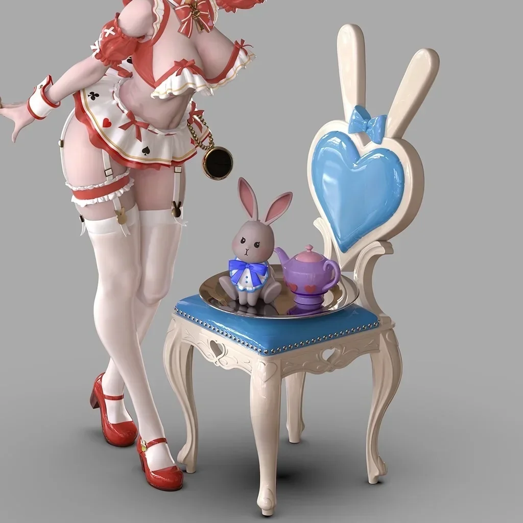 New 1/7 Anime Lina Kit Kawaii Resin GK DIY White Assembly GK Model Statue Toys Gifts
