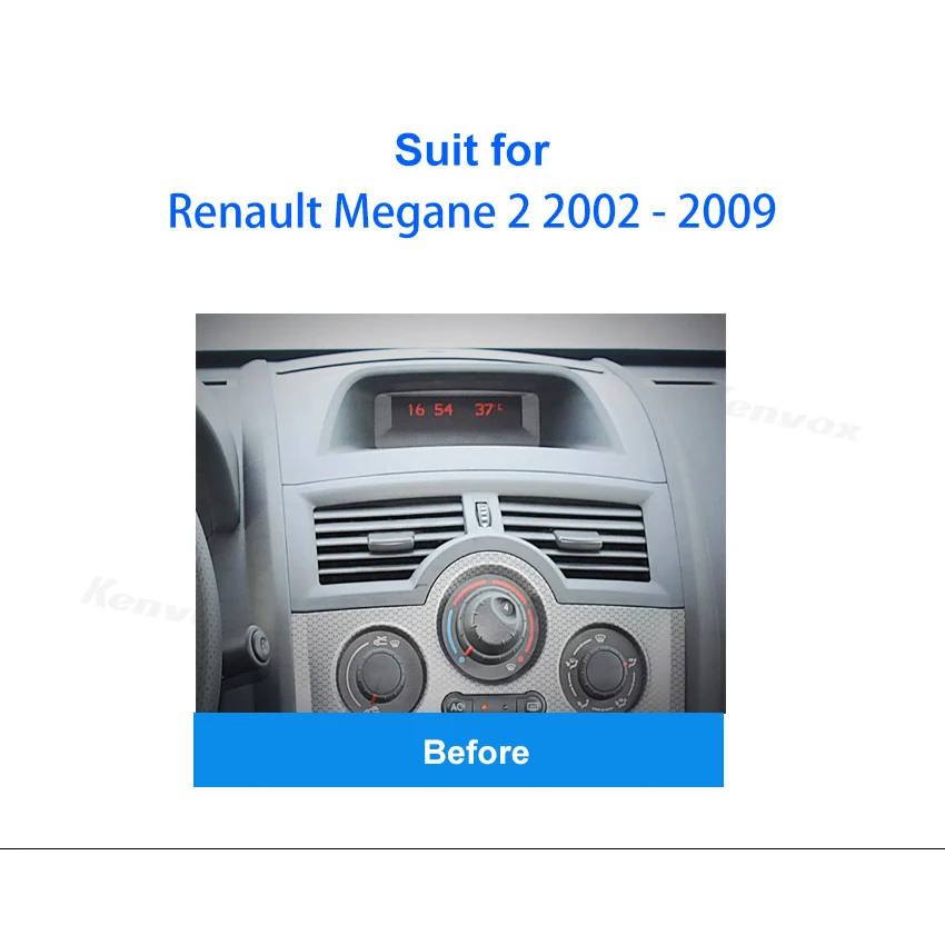 Car Radio For Renault Megane 3 2008 - 2014 Android 2 Din Stereo Mounting Bezel Faceplate Frame Kit