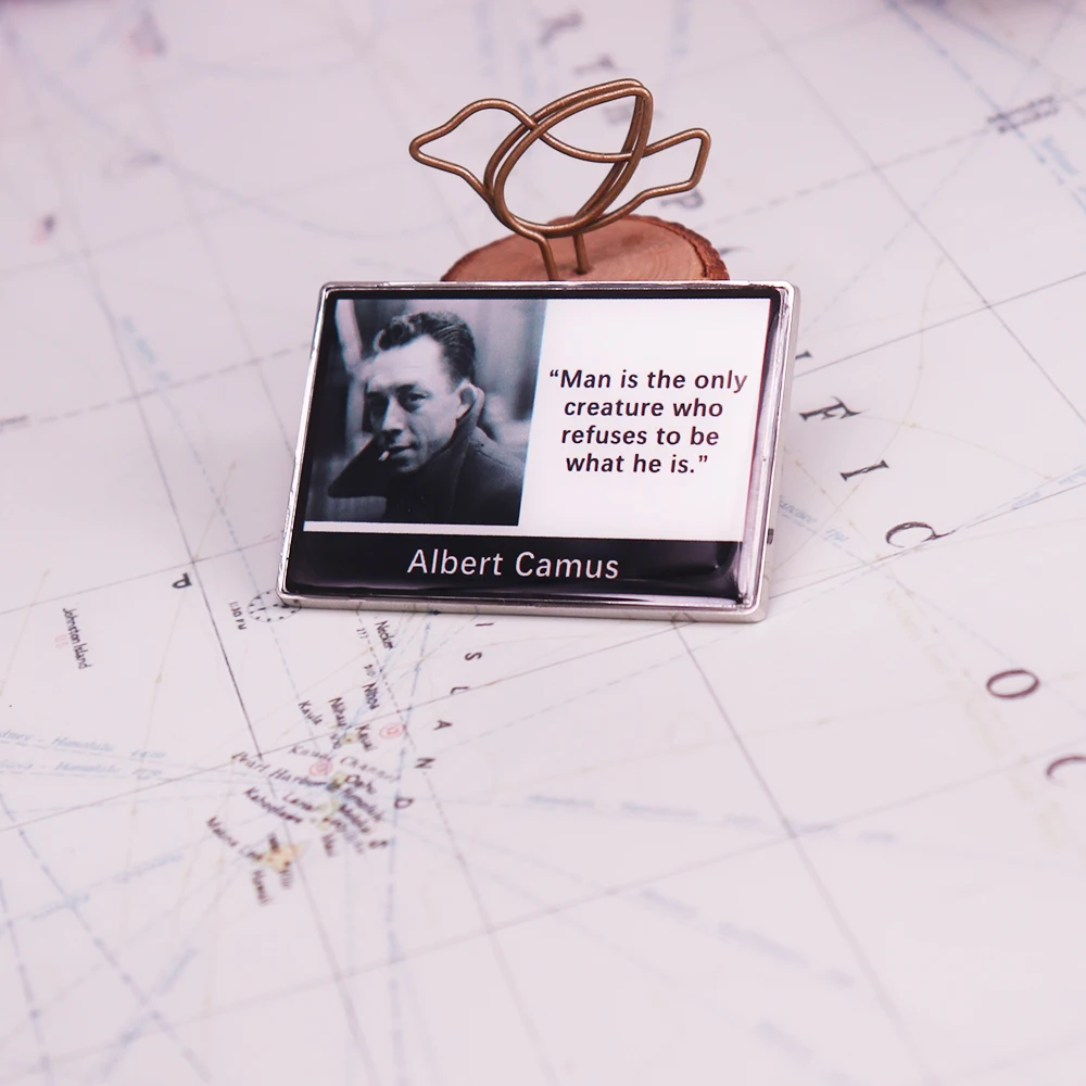Man is the only creature who refuses to be what he is Albert Camus Classic Lines Refrigerator Decoration