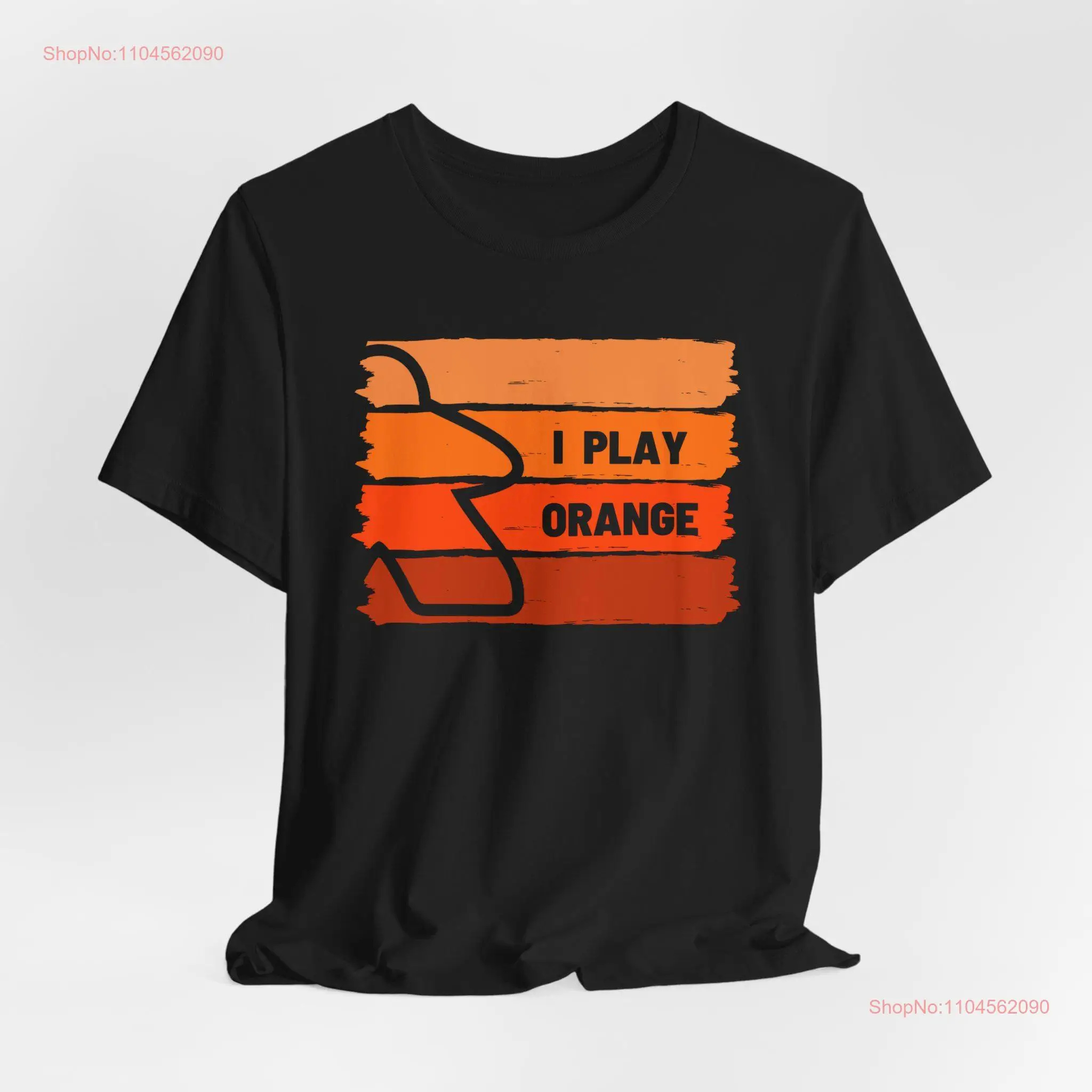 

Orange Player Color T Shirt I Play for Board Gamer Meeple Game long or short sleeves
