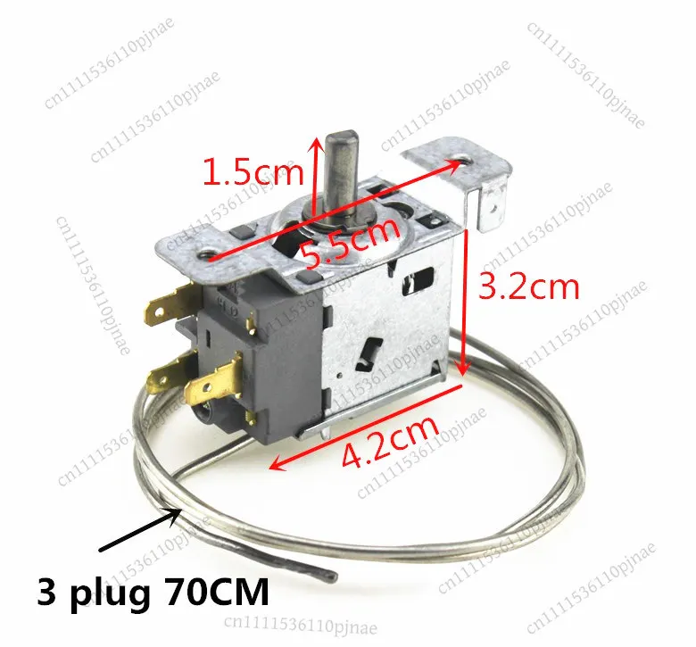 2 3 pins universal refrigerator thermostat WDF20 WDF20D mechanical temperature control switch freezer fridge replacement parts