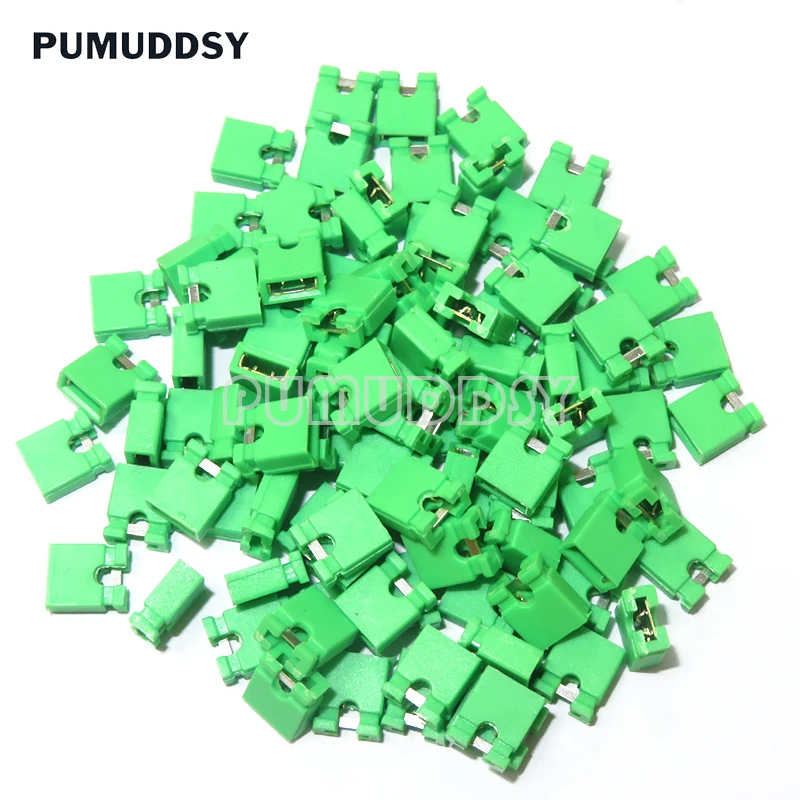 100PCS Pitch 2.4mm Pin Header Jumper Shorted Cap & Headers & Wire Housings Black Yellow White Green Red Blue For Arduino