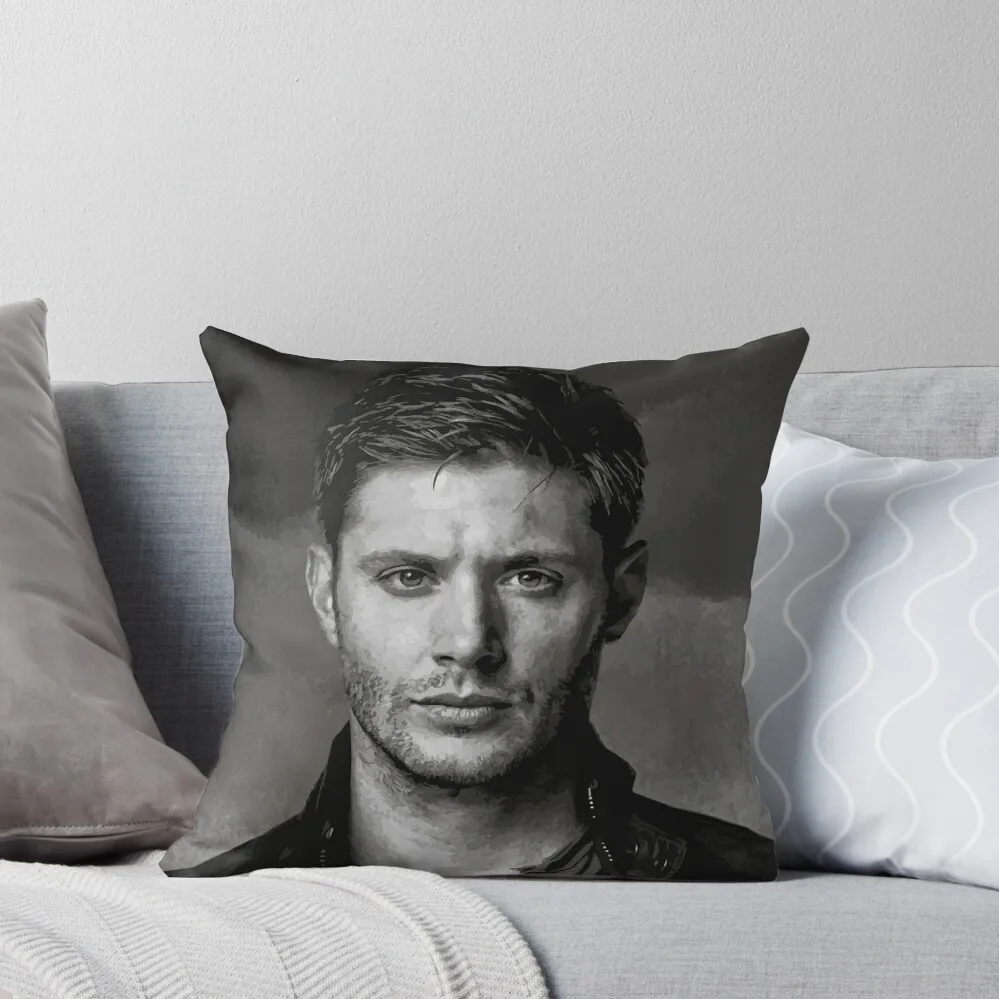 portrait of dean winchester Throw Pillow Cushions Sofa Cushions pillow