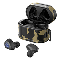 TWS Earbuds Wireless Bluetooth Earphone Camouflage Green Game Headphones Stereo Sound Earphones for iOS Android Samsung Xiaomi