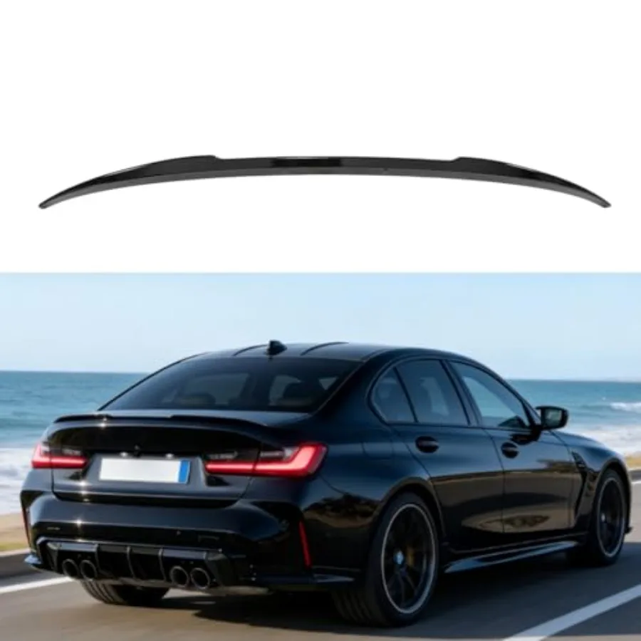 

Rear Spoiler for BMW G20 and G80 M3 330i 330e M340i 2019-2025Trunk Lip Rear Wing Body Kits Glossy Black M3 Style Tail Deck Lip