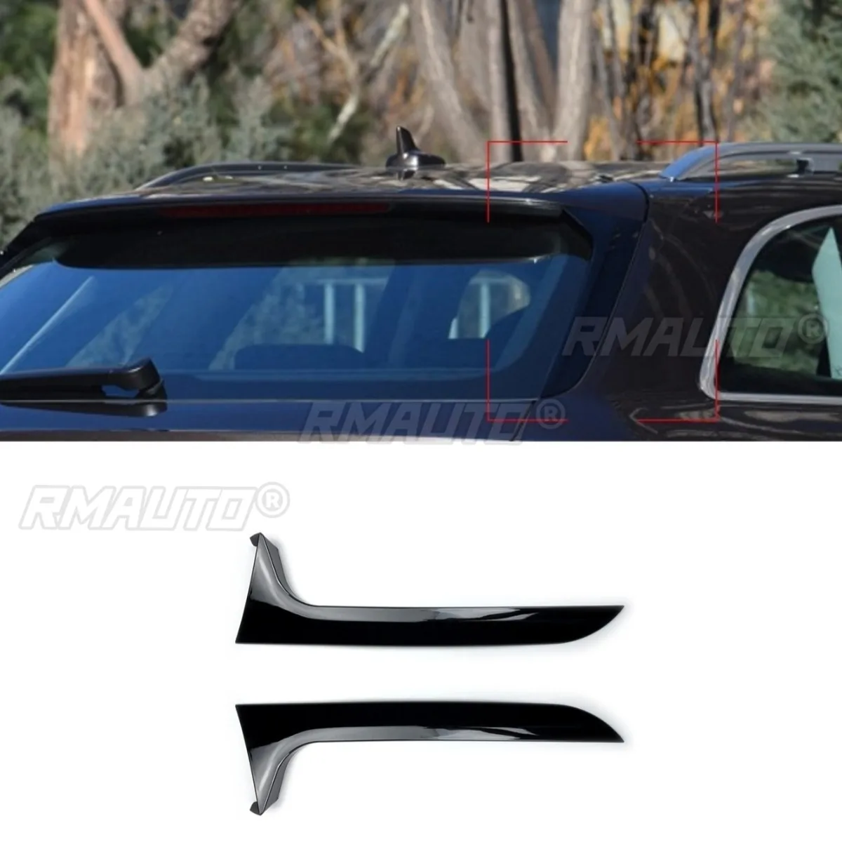 

Для Audi A6 C7 Touring Allroad автомобильный задний спойлер для Audi A6 C7 Touring Allroad 2012-2018 задний спойлер багажника задний багажник крыло автомобиля