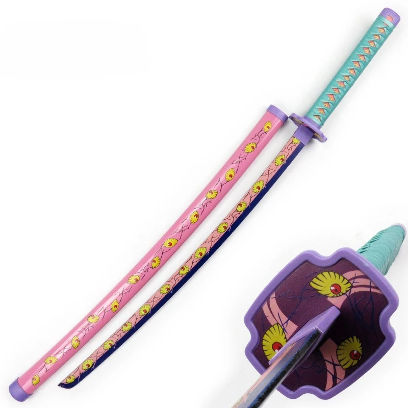 ดาบซามูไรพลาสติกสีดำ 103 ซม./40.56 นิ้ว ดาบพิฆาตอสูร ของสะสมอนิเมะ คอสเพลย์ พร้อมปลอกดาบ คาตานะ ของเล่นเด็กผู้ชาย