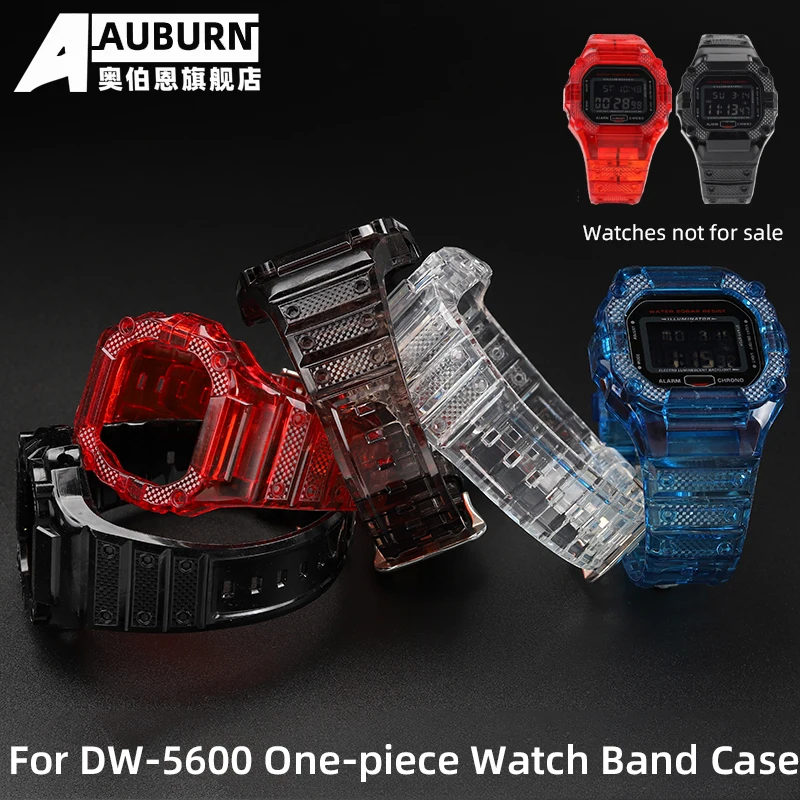 

DW5600 GW-M5610 Silicone Case Strap Modification Transparent Watch Bezel Bracelet DW-5600 Color Bezel Mod Kit for Casio G-SHOCK