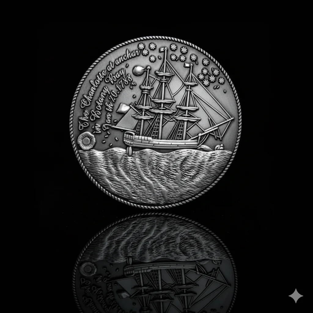 

Coins with ocean and ship markings cheap custom antique silver coin high quality metal 3D round coins