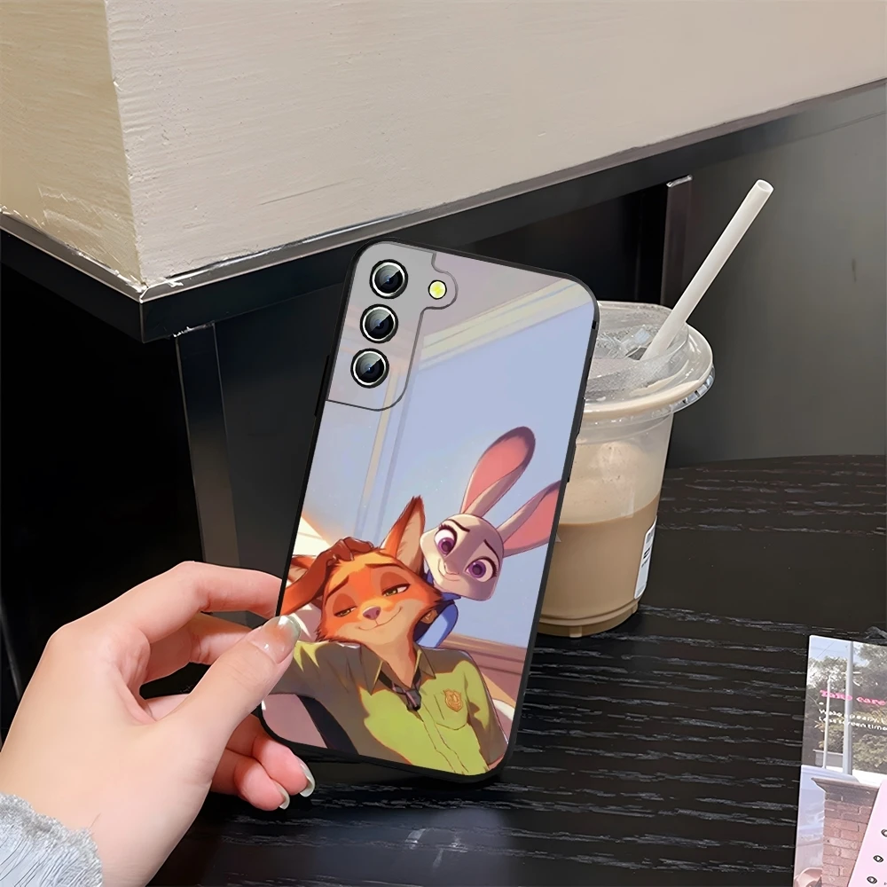 Custodia per telefono Zootopia per Samsung Galaxy S24 S20 S21 S23 S22 Ultra Fe Plus M54 A34 A54 A24 A52 A53 Coque