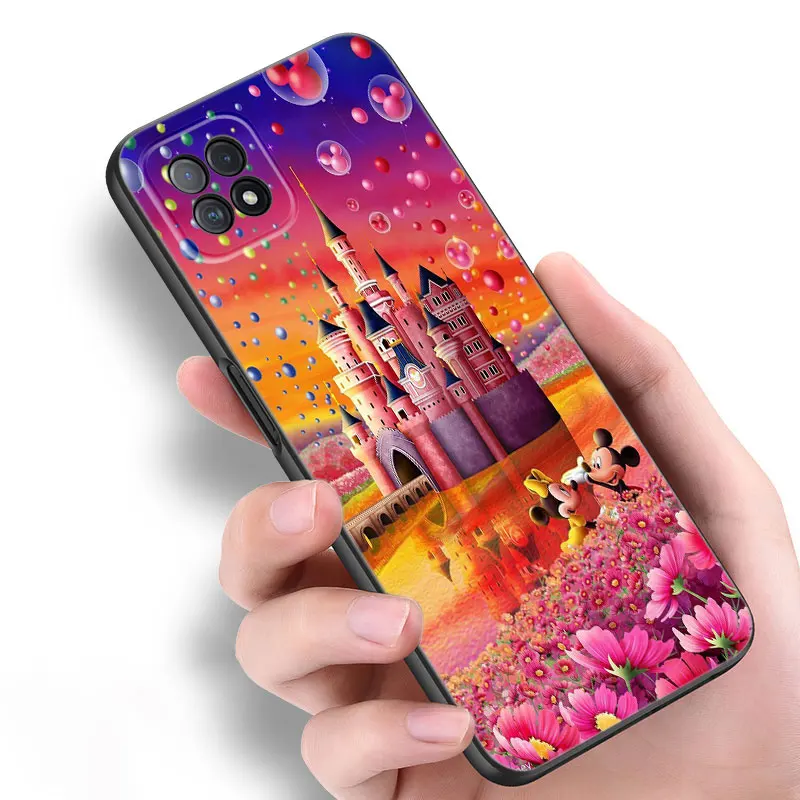 Disney Cartoon Park Castle Phone Case For OPPO Reno 10 11 Pro Plus A55 A57 A58 A72 A74 4G A98 5G A15 A16 A17 A38 A54 A76 A94