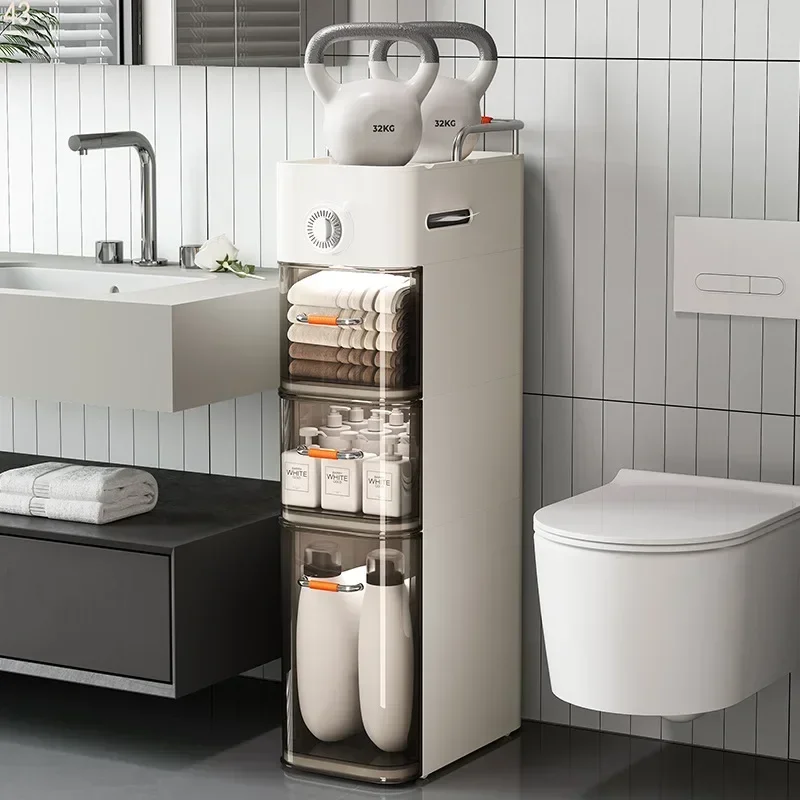 

Modern Toilet Crack Storage Cabinet Drawer Locker Plastic Bathroom Multifunctional Crack Cabinet Storage Shelf