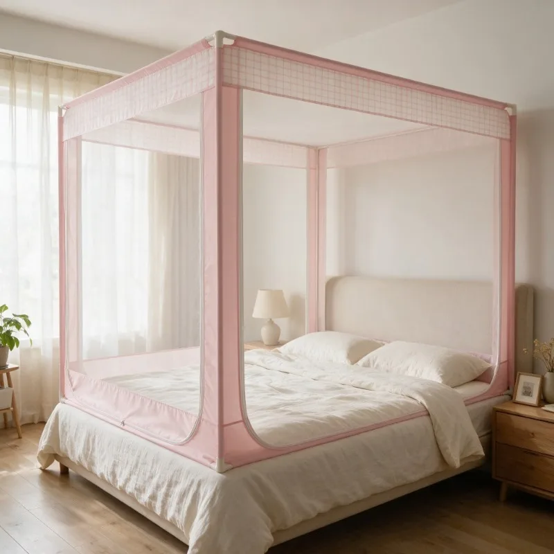 Cute Panda Mosquito Net Green Frame, Standard 3-Way Connector