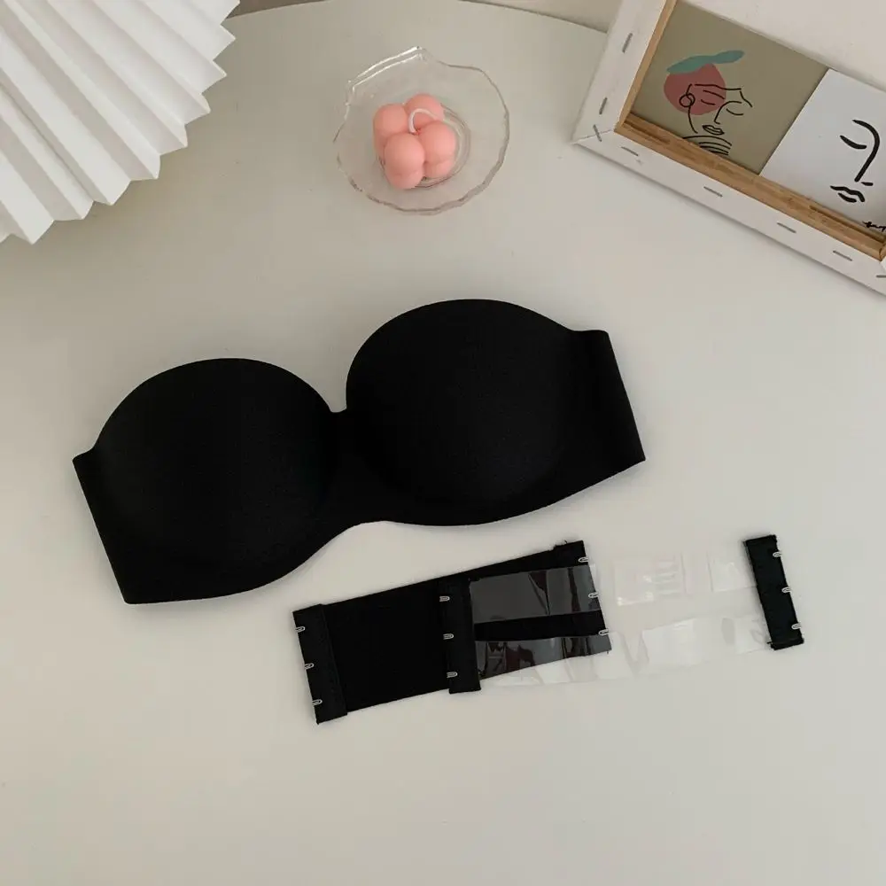 Cup Beauty Back Invisible Bra With Extension Belt Push-up Women Bras Sexy Strapless Bra Chest Wrap Without Straps Bralette