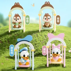 Disney Mickey Minnie Mouse Swing Series Figure Donald Duck Pluto Chip N Dale Doll Anime Figures Peripheral Model Doll Gifts