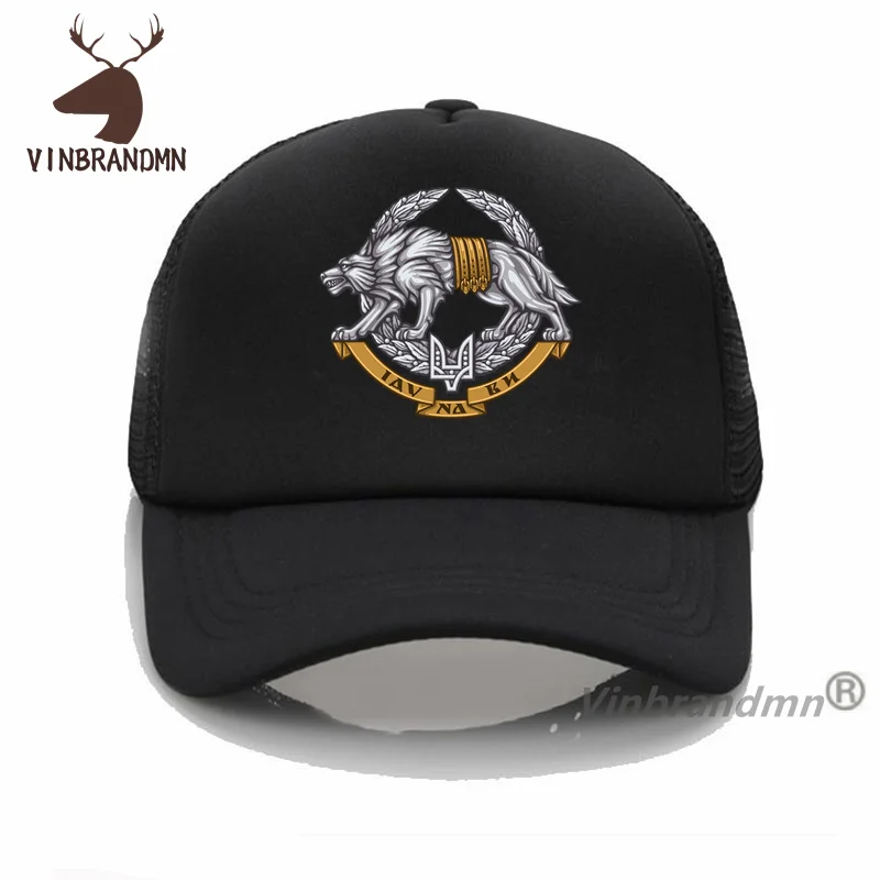 Ukraine Special Operations Forces Spetsnaz Wolf Baseball Caps Cool Casual Cotton Fishing Hats Ukrainian Military Army Bucket Hat