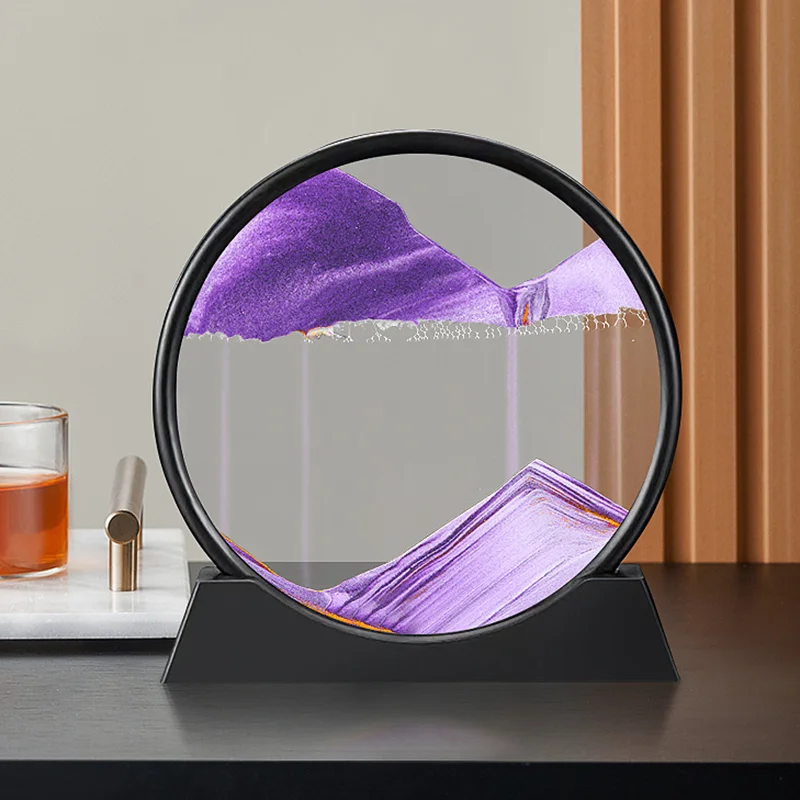 Clessidra in vetro che scorre sabbia pittura casa soggiorno ufficio desktop regalo decorazione ornamenti artigianali