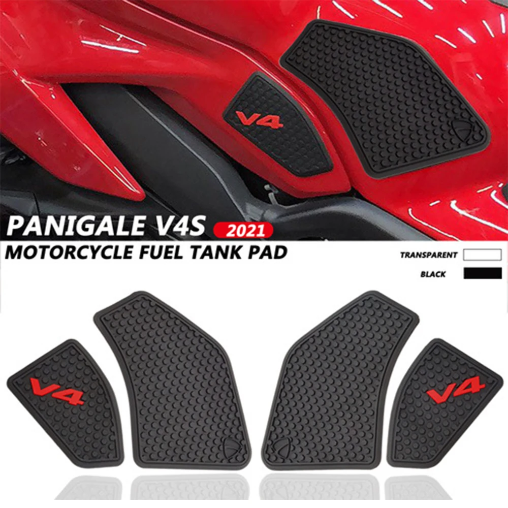 Fit For Ducati Motorcycle Tank Sticker V4 Panigale V4S Streetfighter V4 S 2018 2020 2019 2021 Fuel Tank Grip Pads Knee Traction