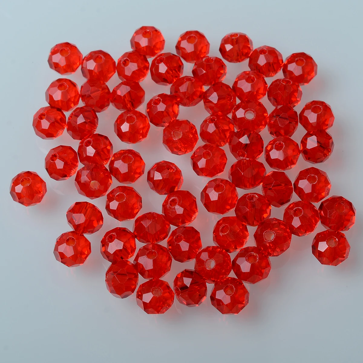 Juleecrystal 6mm Rondelle Glass Beads 85Pcs Per Bag