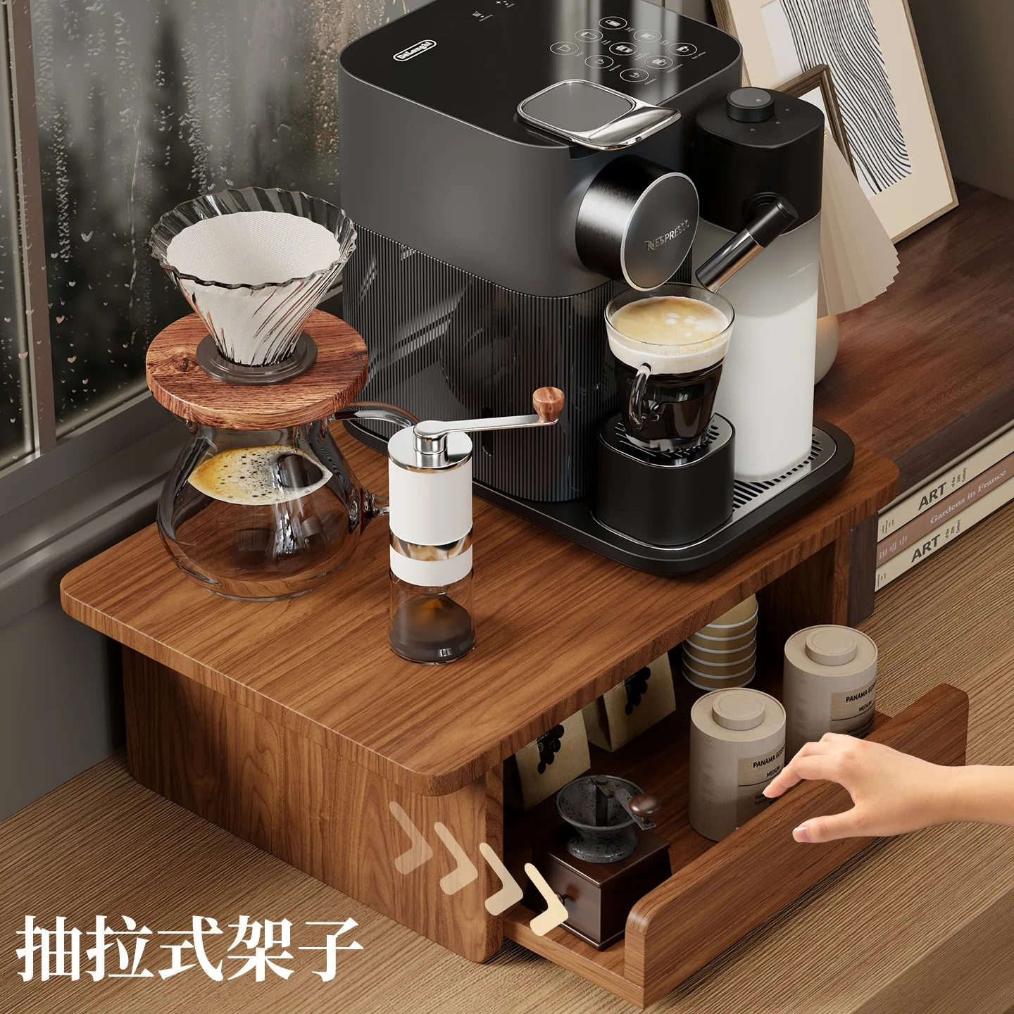 Minimalist Wooden Coffee Corne - đánh giá và giá Coffee Equipment Holder