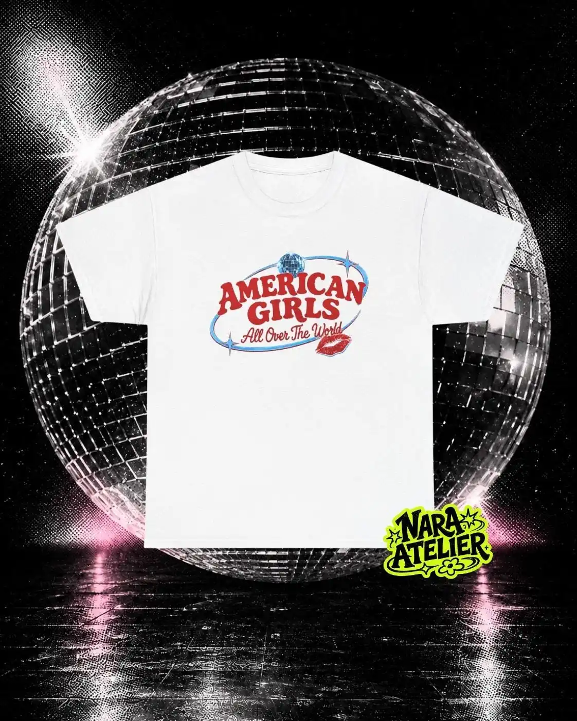 Harry Styles American Girls Shirt, All Over The World Tee, New Album Inspired T-Shirt, Y2K Disco Pop Fan Gift