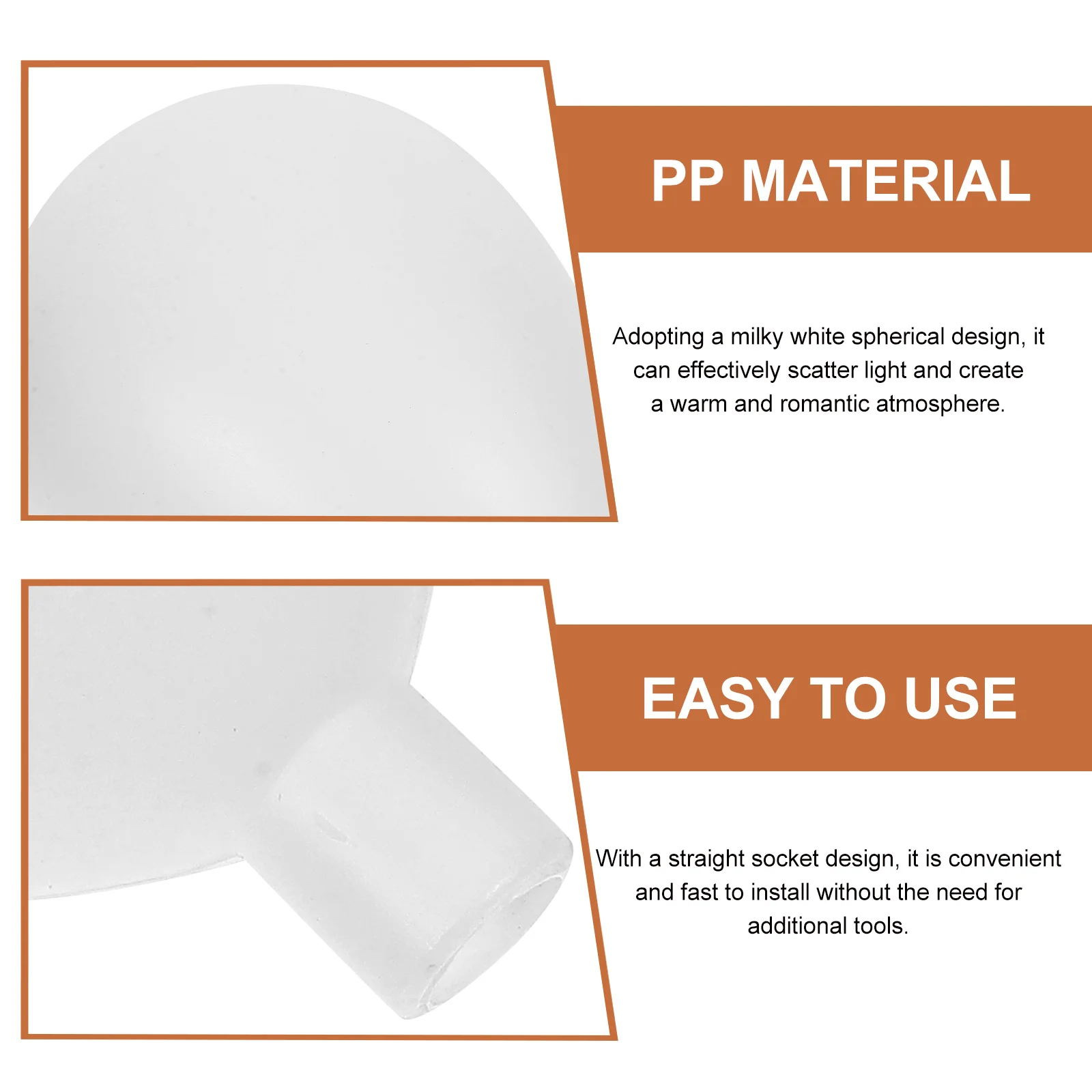 

Elegant Plastic Lampshade Refinement Cover for Various Fixtures Plastic Lampshade Lamp Shade Simple Lamp Cover