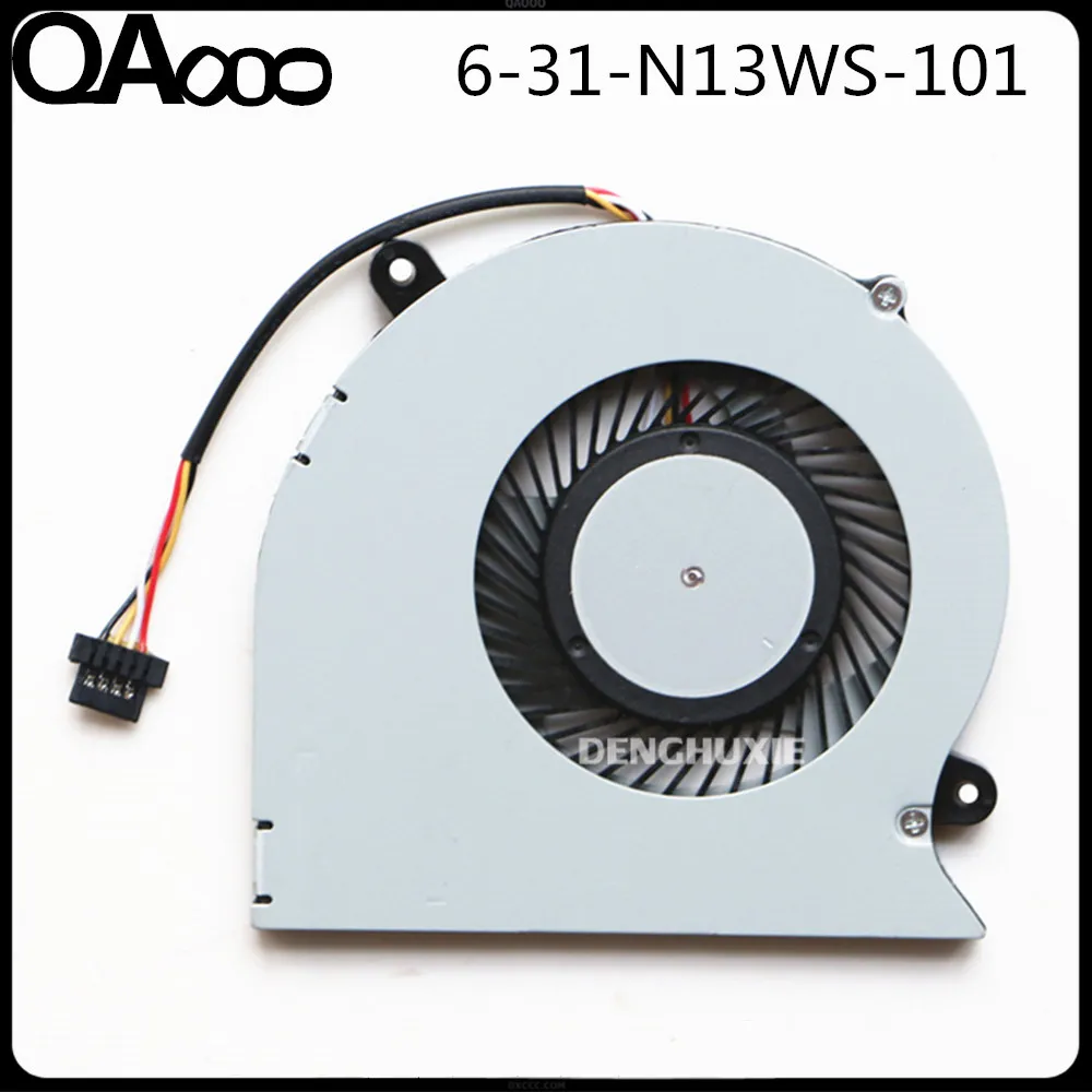 AB06505HX050B01 00N140WU 6-31-N14WS-100 ل CLEVO N130BU N130WU N131WU N140WU N141WU CPU تبريد مروحة 4Pin