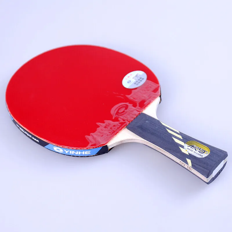 YINHE 9 Star raqueta Galaxy 5 madera + 2 carbon OFF ++ pips-in Goma raquetas de tenis de mesa, palo de ping pong