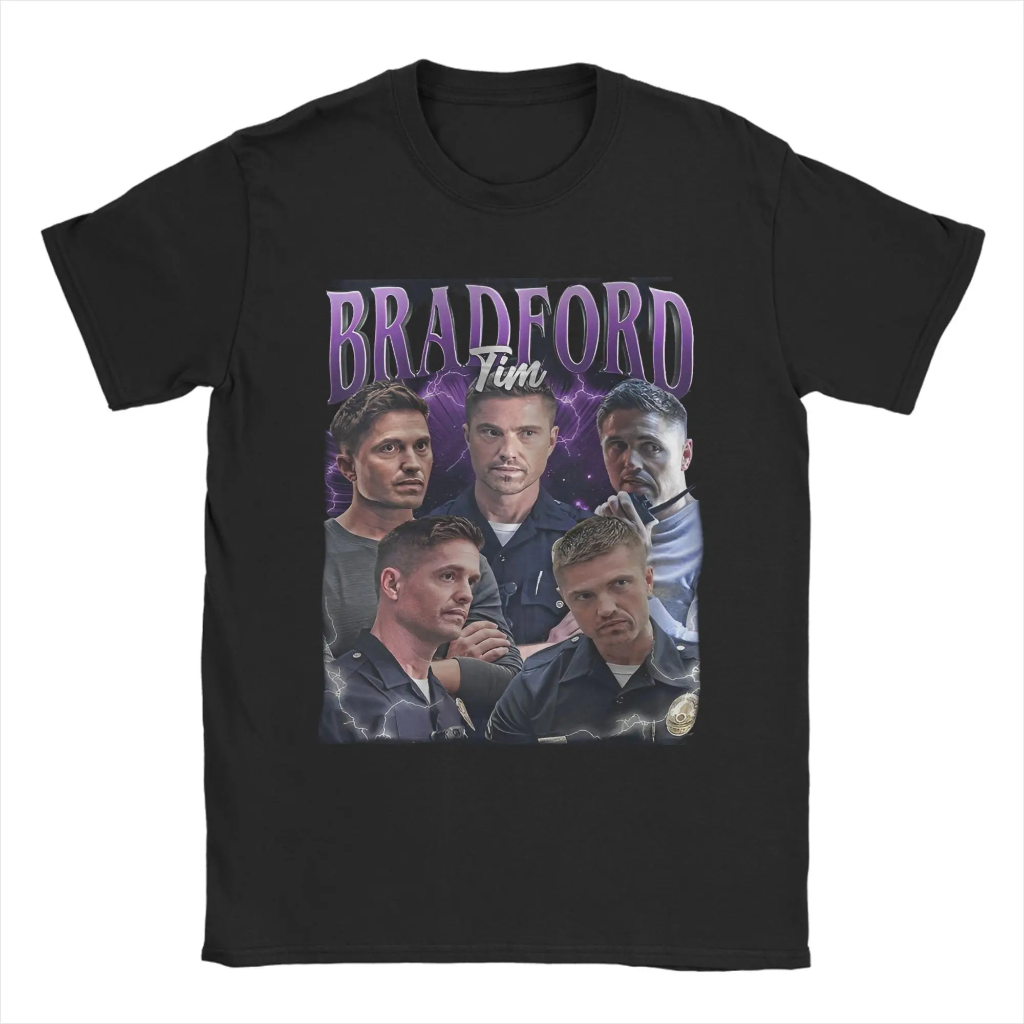 Men Women Printed The rookie Tim Bradford Tee T Shirt 100% Cotton T-shirts Clothes