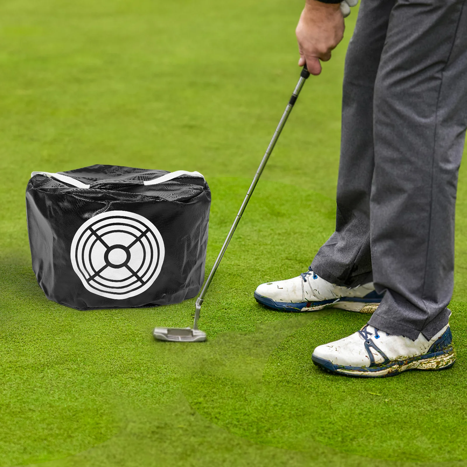 Borsa da impatto per allenatore di swing da golf per colpi da fairway accurati Borsa da smash compatta Strumento per allenamento da golf Uso interno ed esterno