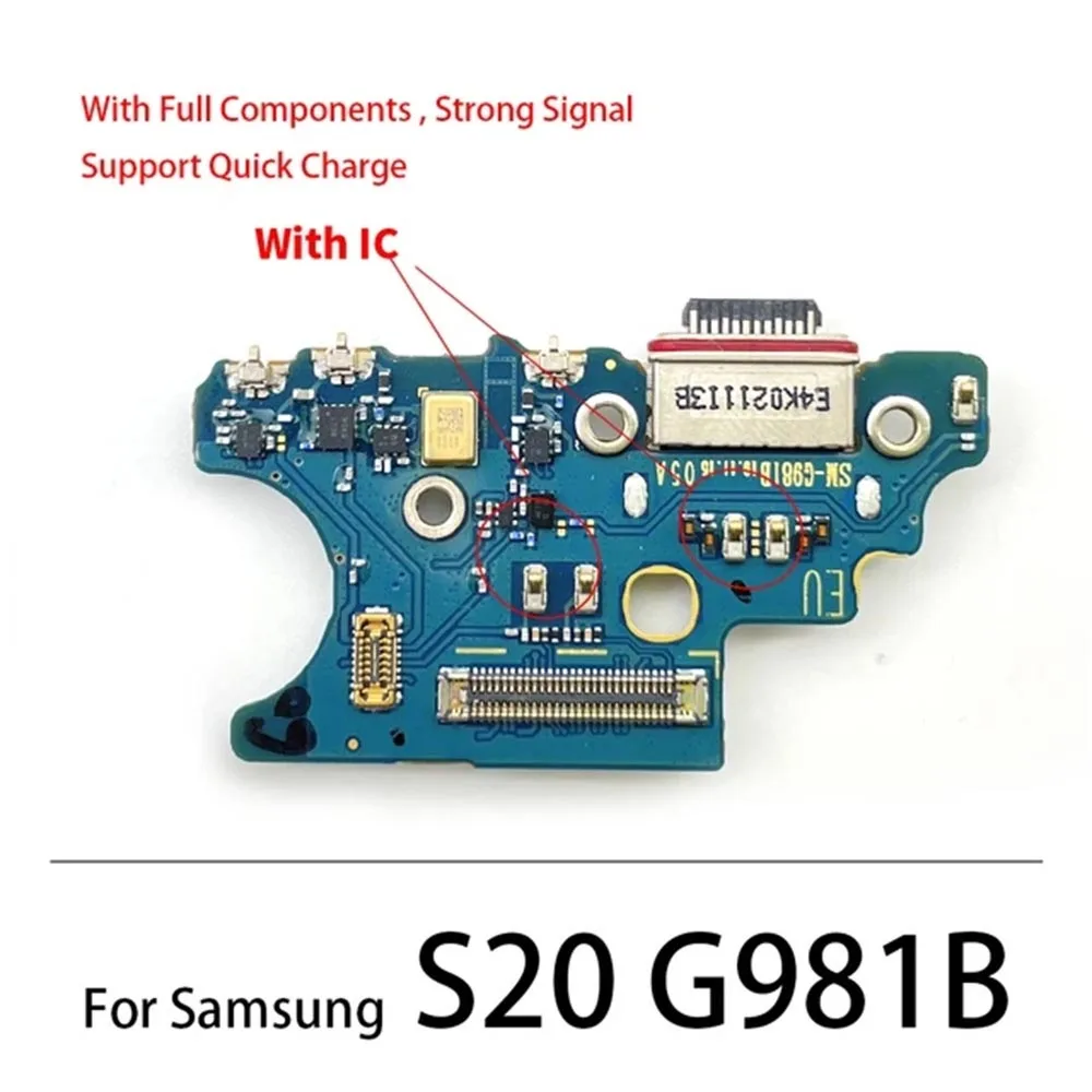 iinsumo USB Charger Charging Port Dock Connector Board Flex Cable For Samsung Galaxy S20 Plus Ultra G986B G988B G981B