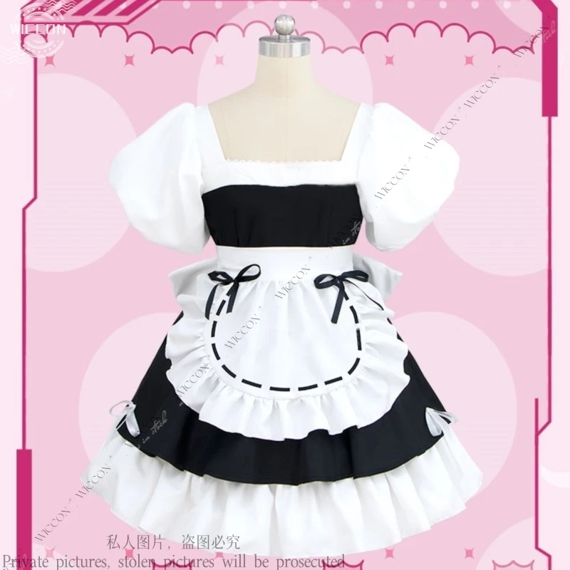 Anime ALIEN STAGE Sua Gallery Cosplay Lolita Jurk Meid Uniform Cosplay Kostuum Pruik Halloween Leuke Vrouw Rollenspel Dagelijkse Outfit