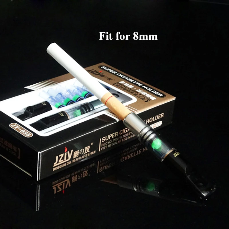 Reducing Tar Filter type cigarette holder For 8mm Healthy Microfilter Tobacco Filter Portable Classic Smoke Mouthpiece Men Gifts