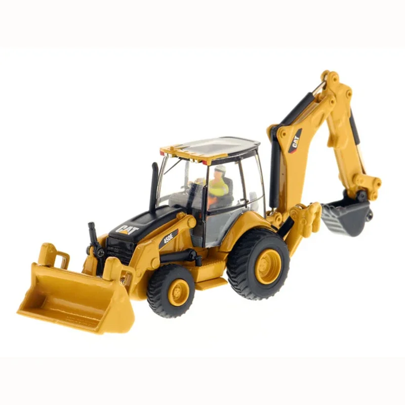 Diecast Alloy 1:87 CAT 450E Loader 85263 CAT Backhoe Engineering Vehicle Model Metal Truck Toy for Collection