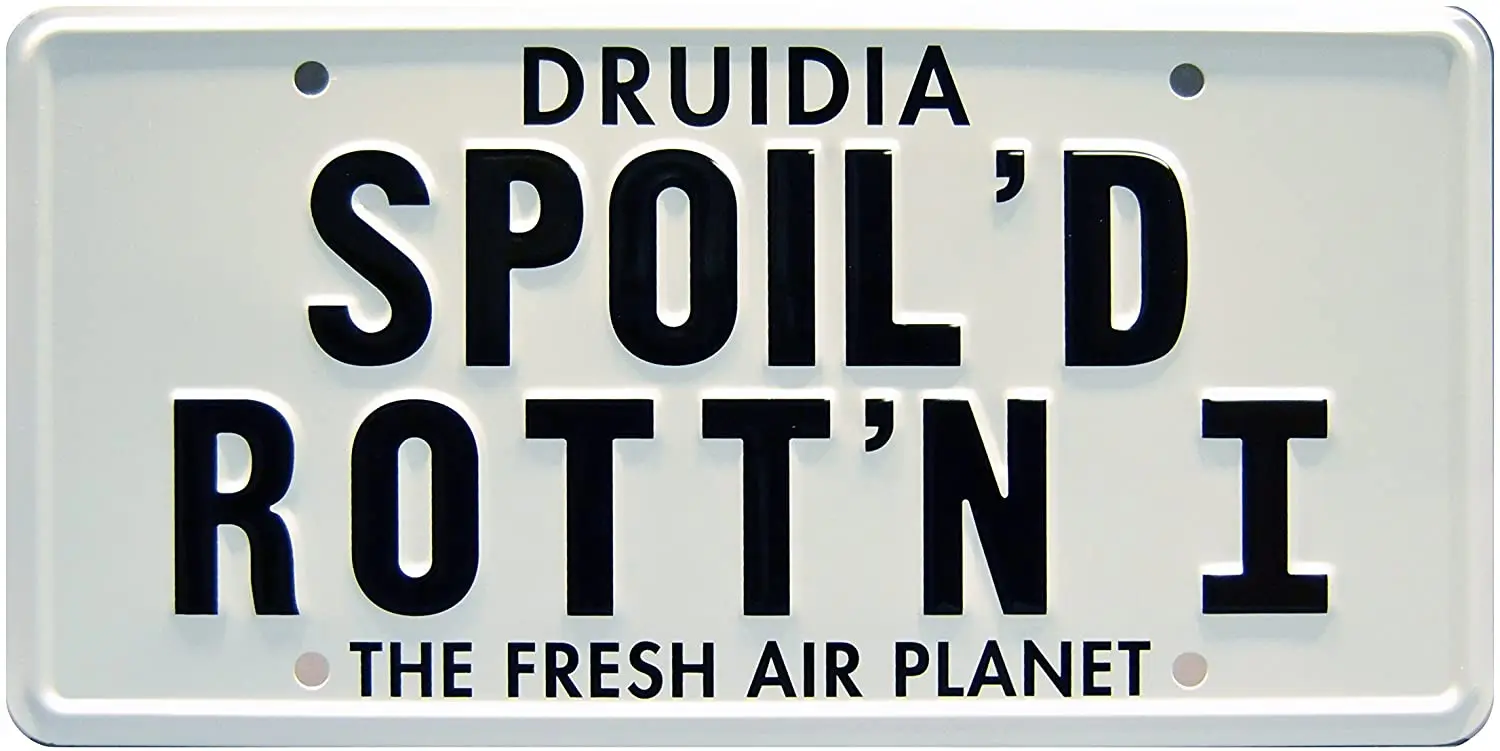 Celebrity Machines Spaceballs | Spoiled Rotten | Metal  License Plate