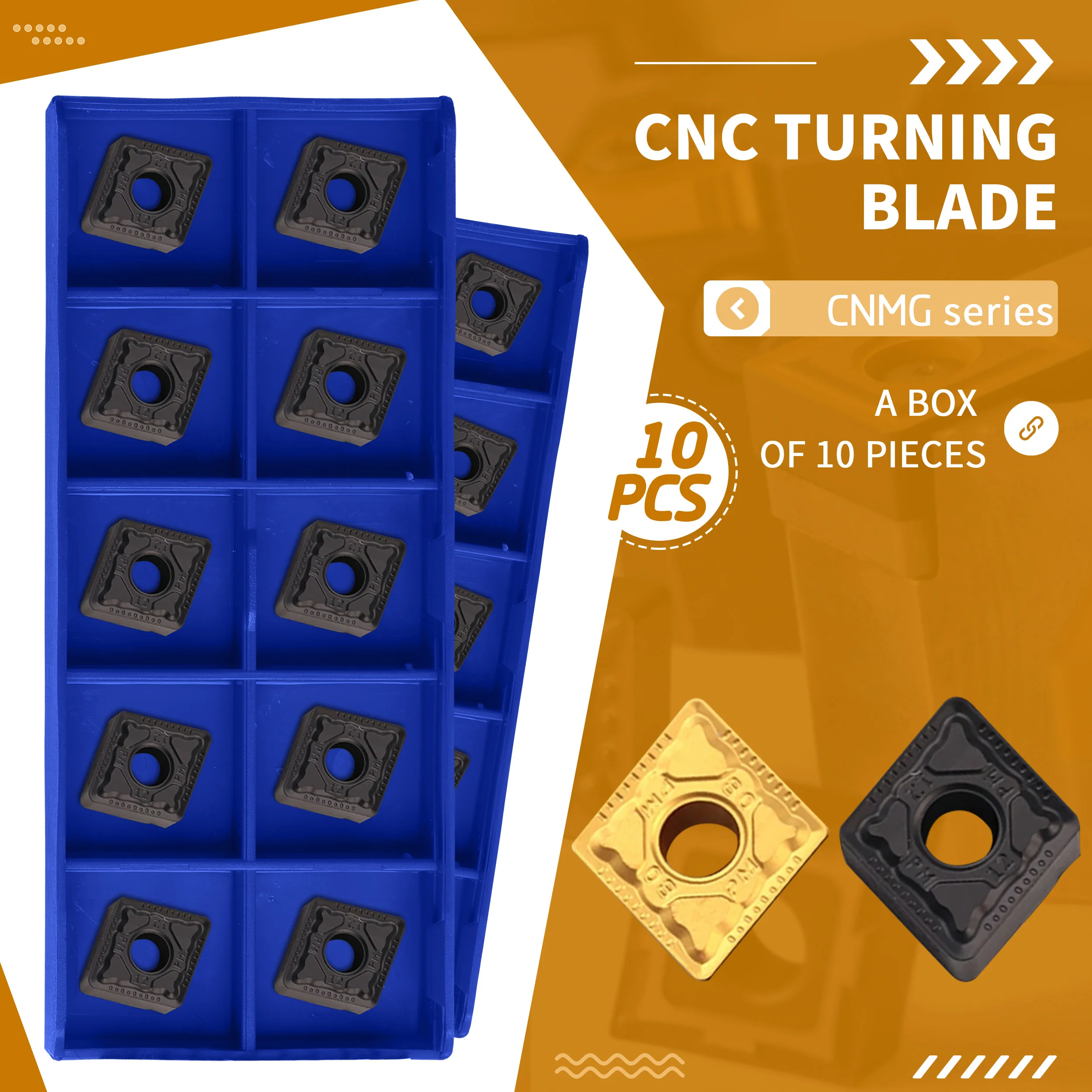 

CNMG160608-PM YBC251 CNMG160612 Original CNC Lathe Cutting Turning Carbide inserts Machine Tools Steel parts General processing