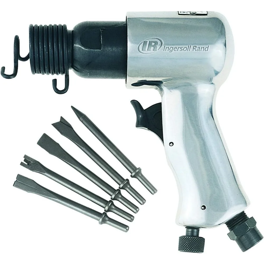 

5000 Blows Per Minute Pneumatic Hammer with 5 Chisel Set, Lightweight & Ergonomic for Easy Handling