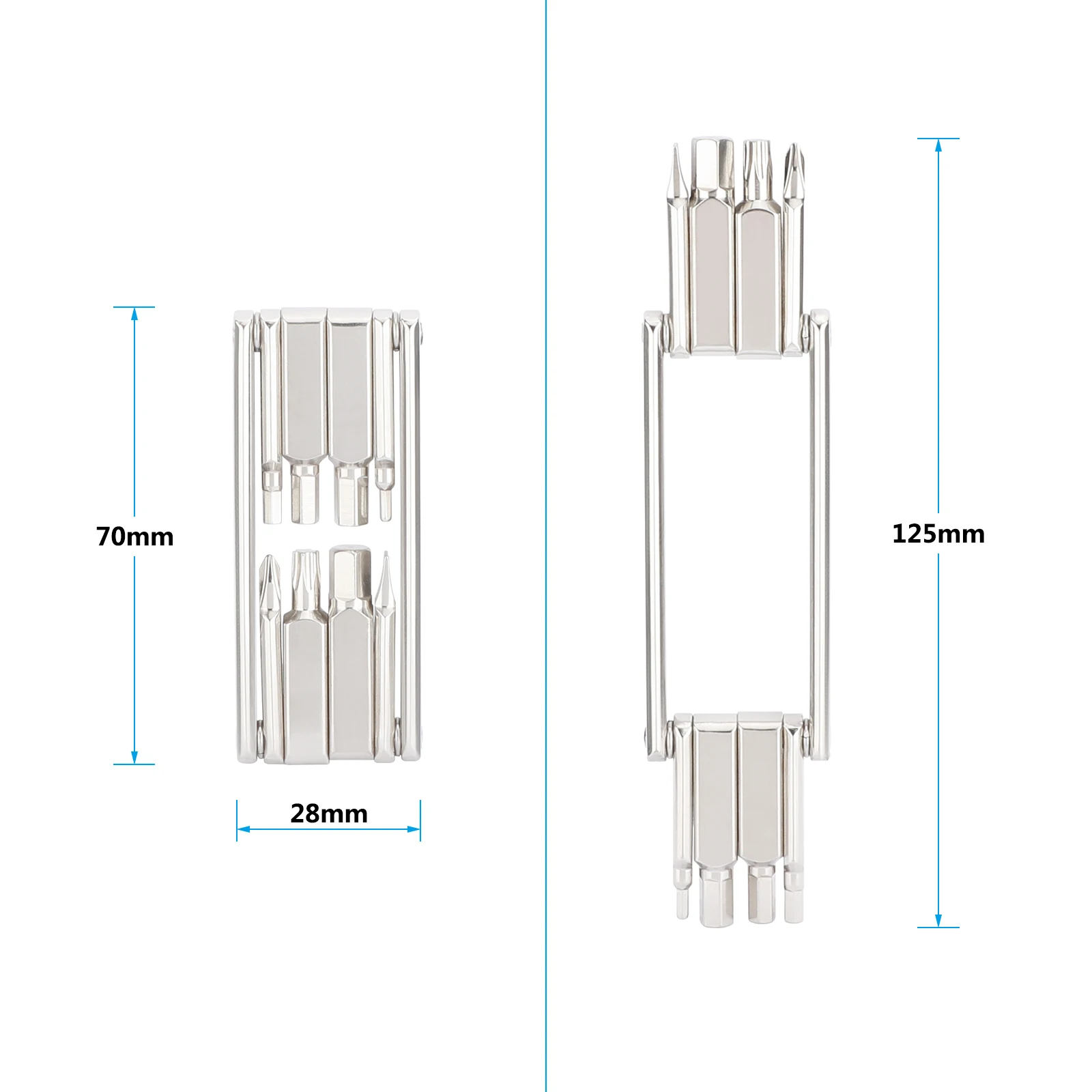 CAMVATE  8-in-1 Mini-Tooll  Portable Folding Allen Wrenches and Screwdrivers For Tripods And Photographic Accessories