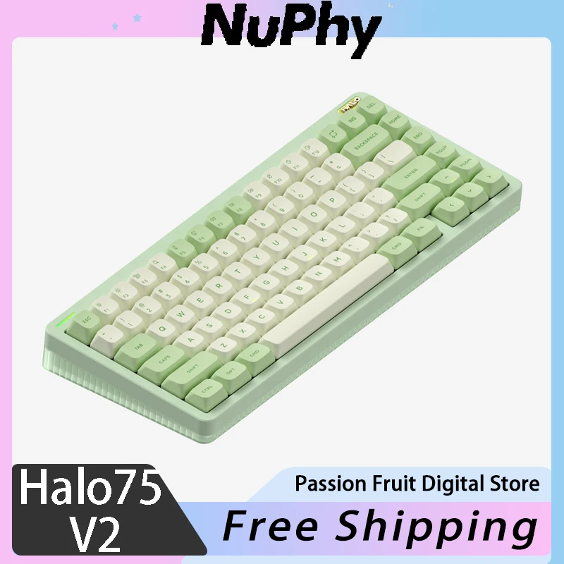 

Nuphy Halo75 V2 Mechanical Keyboard Bluetooth Three Mode Customized Gasket E-Sports Gaming Keyboard RGB PC Gamer Accessories