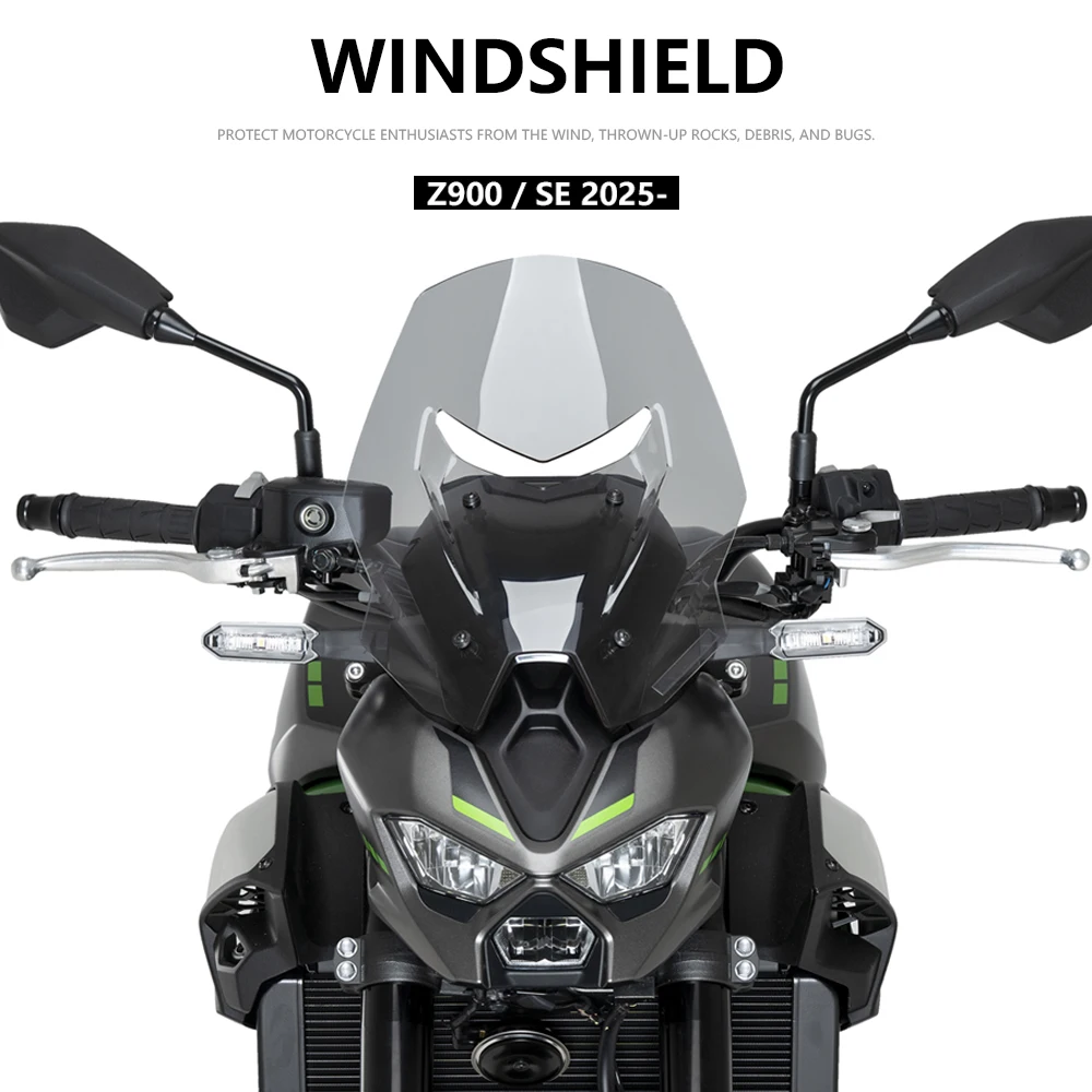 

Ветровое стекло-спойлер Z 900 SE для мотоциклов Kawasaki Z900 Z900SE 2025 2026, дефлектор ветра, обтекатель