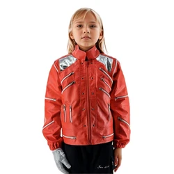 Rare Michael Jackson Beat It Red Jacket for Kids Costumes Halloween Brithday Christmas