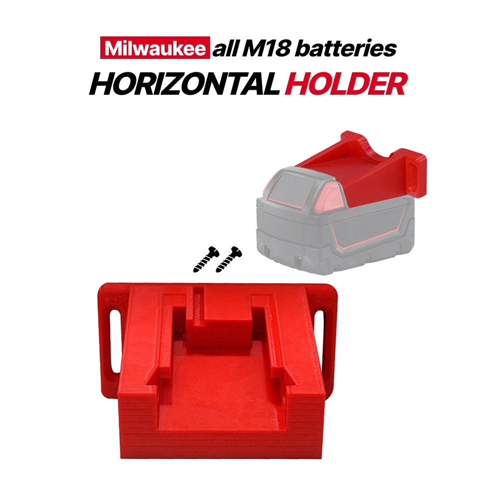 

Battery Holder for Milwaukee M18 Horizontal Battery Holder