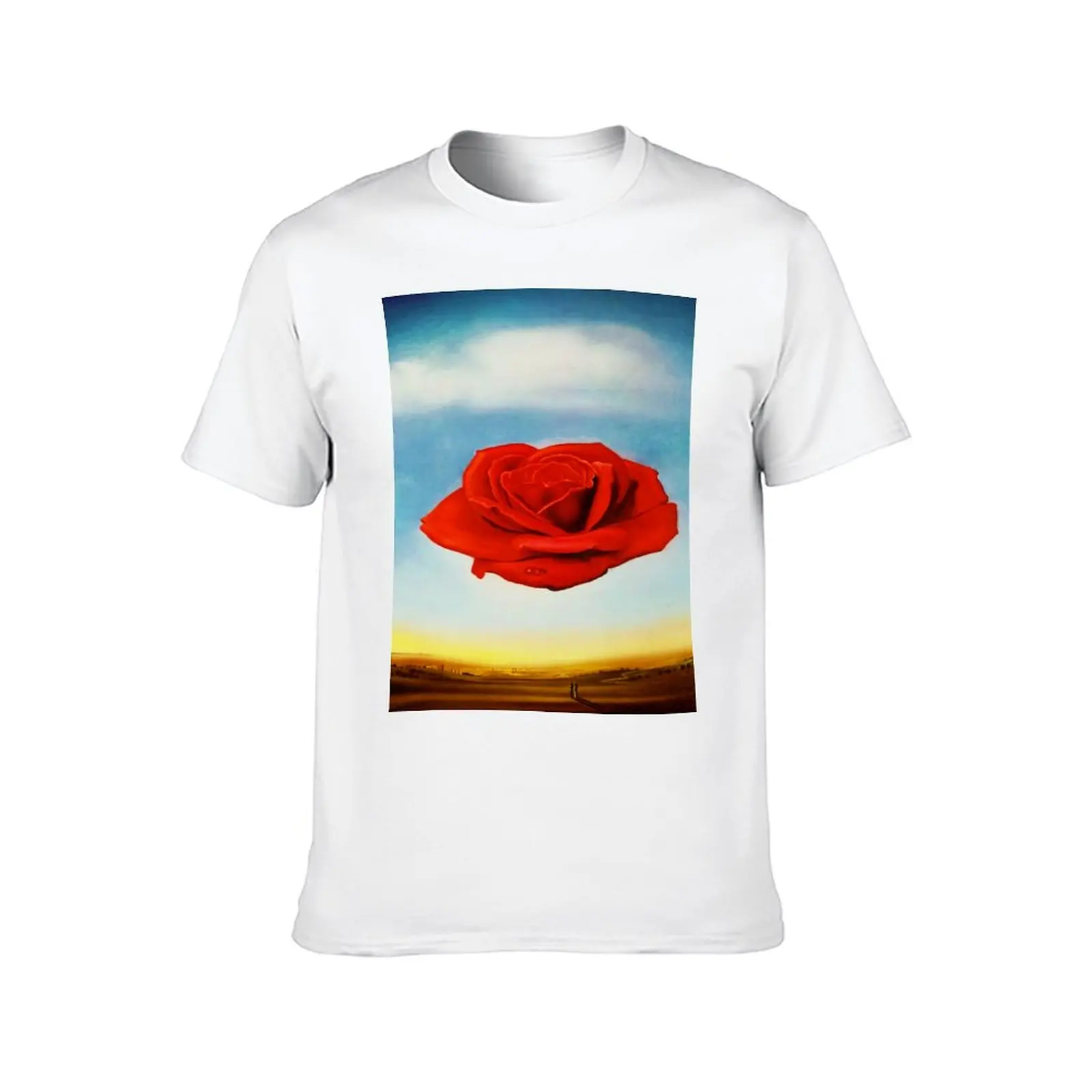 Salvador Dali Rose T-Shirt black cotton t-shirt plain for man package t shirt man plain T-Shirt