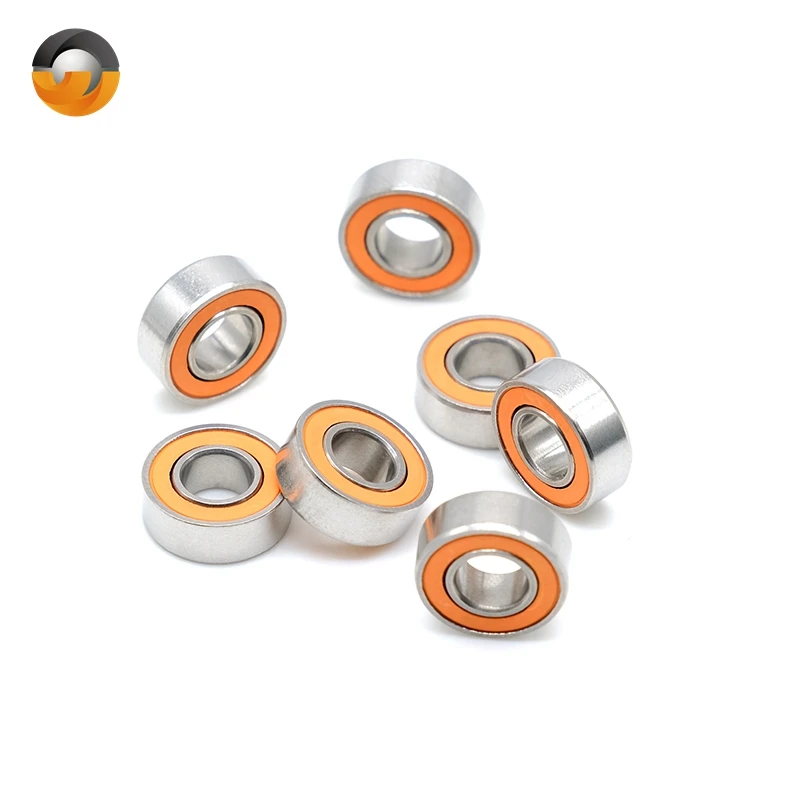 

5x11x4mm (2 PCS) SMR115 RS CB Stainless Steel Hybrid Bearings SMR115 RS CB ABEC-7 Miniature Fishing Gear Ceramic Bearing