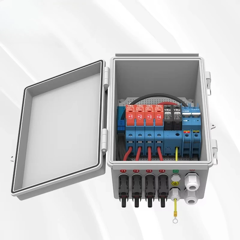 IP65 Outdoor Power Distribution Switch Box 4 Strings Input Power  Supply Box Solar System String Combiner Box 4 in 1 Out