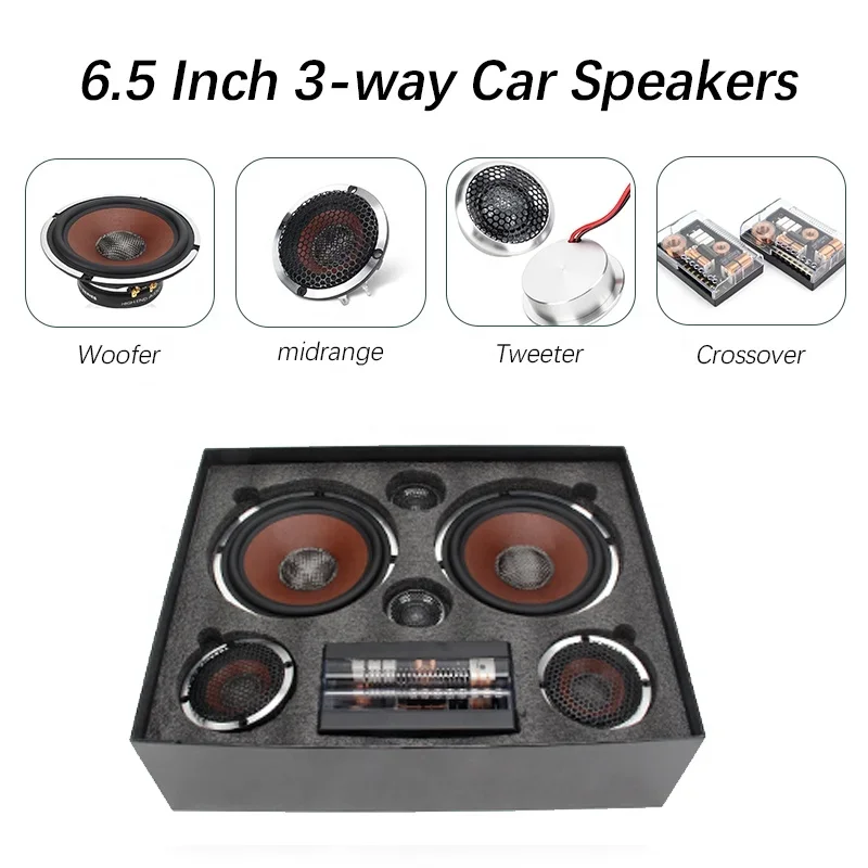 Excellent sound quality 6.5 inch 3 way car audio speaker 2 way 600W car music system Speaker