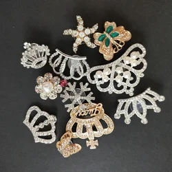 Dijes de Metal Retro Para zapatos para niñas y mujeres, 1 piezas, diamantes de imitación de perlas, decoración de zapatos, zuecos, regalos