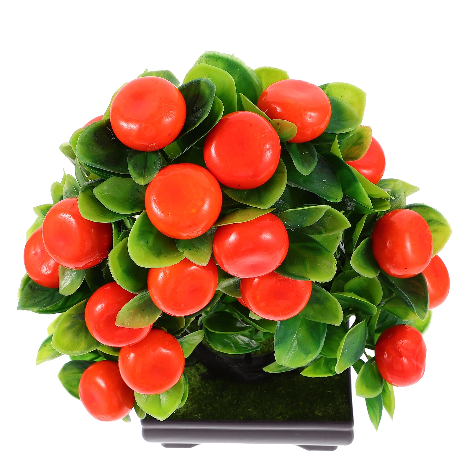 

Realistic Artificial Potted Plants Simulation Bonsai Faux Plastic Fruit Bonsai Indoor Office Home Decor Fake Plants